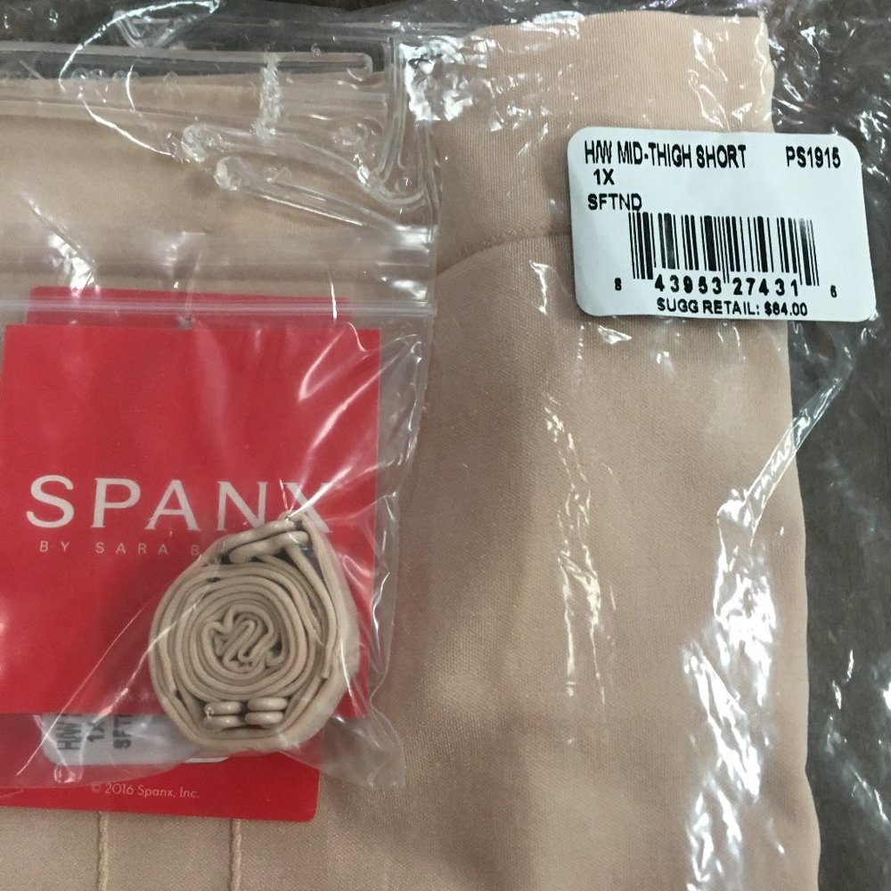 SPANX High Waisted Mid Thigh Short Bodysuit - Picture 2 of 16